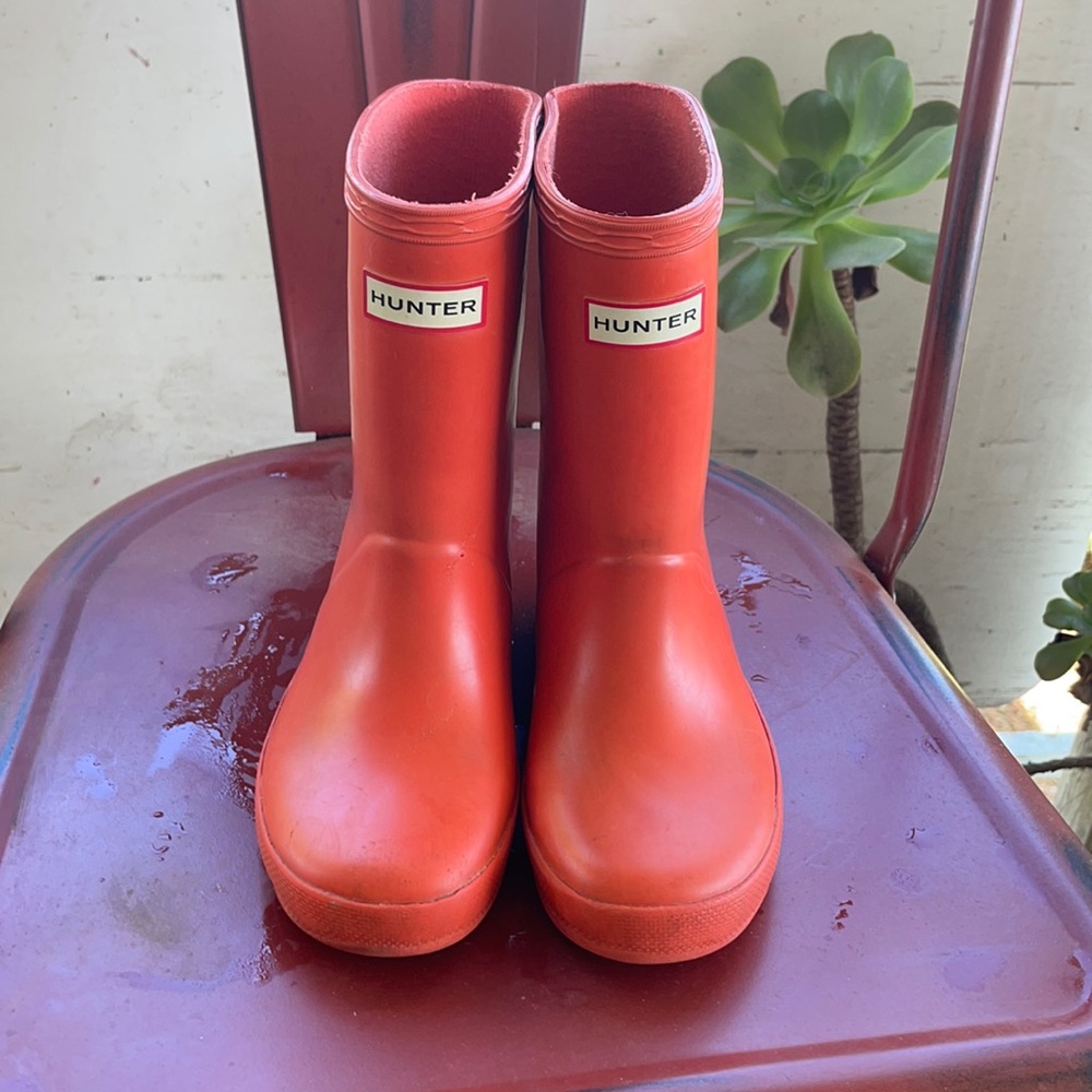 Orange Hunter Rain Boots (kids)